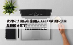 欧洲杯法国队和德国队（2021欧洲杯法国和德国谁赢了）