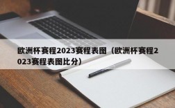 欧洲杯赛程2023赛程表图（欧洲杯赛程2023赛程表图比分）