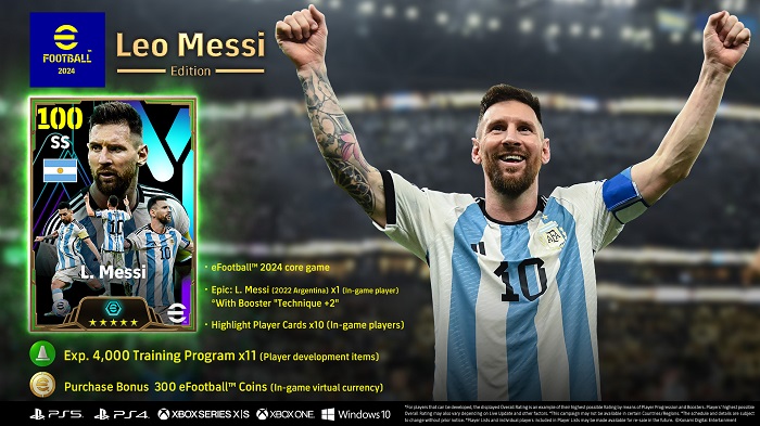 KONAMI 免費足球遊戲《eFootball 2024》重大改版，Lionel Messi 持續擔任看板球星